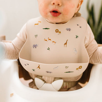Bavoir en silicone imprimé LouLou Lollipop - Plumme Box