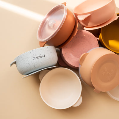 Minika | Bol en silicone avec couvercle - Plumme Box