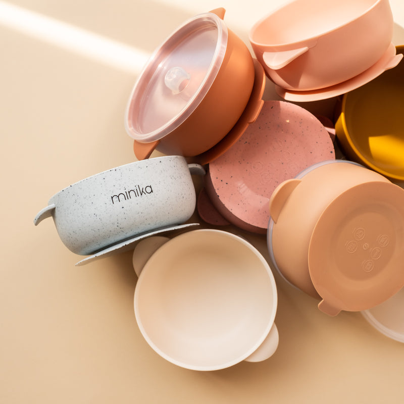 Minika | Bol en silicone avec couvercle - Plumme Box