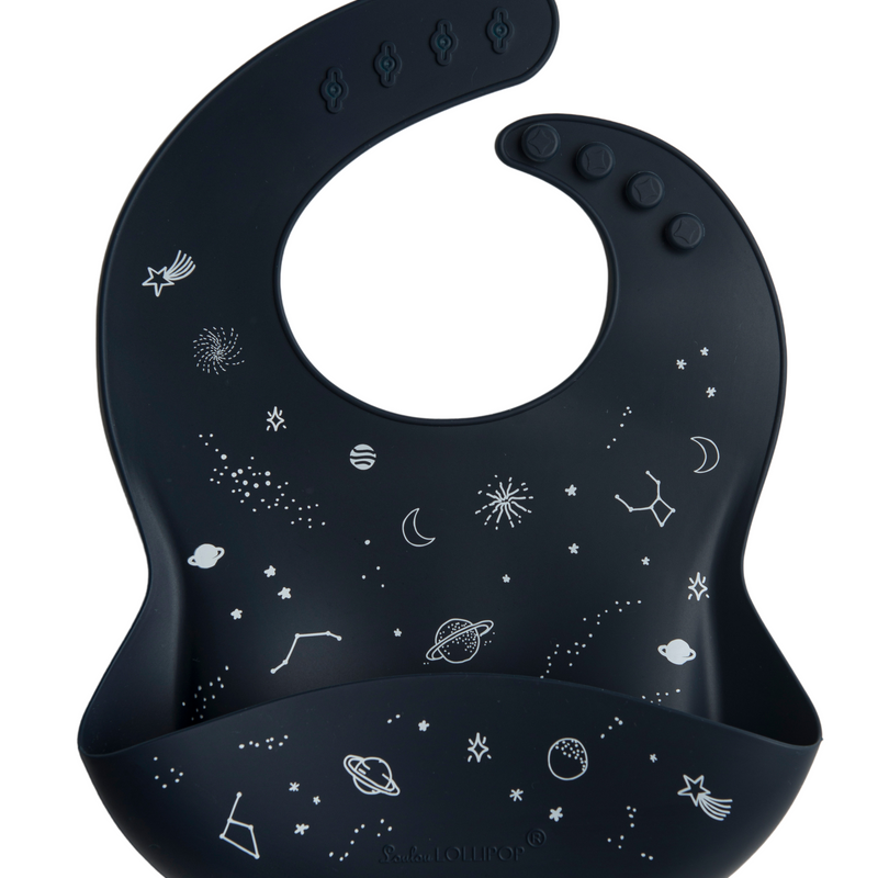 Bavoir en silicone imprimé LouLou Lollipop - Plumme Box