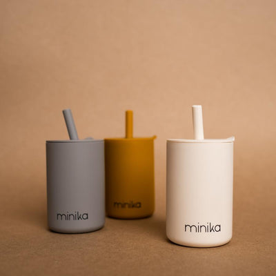 Tasse à paille avec couvercle