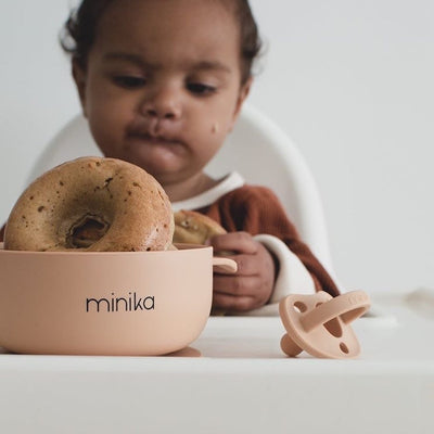 MINIKA Bol en silicone avec couvercle