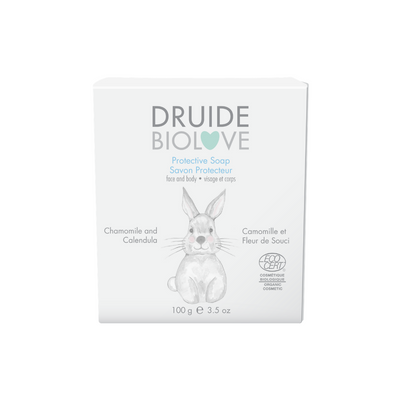 DRUIDE Savon protecteur pour bébé à la camomille et au calendula