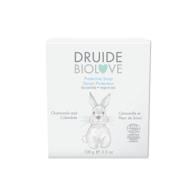 DRUIDE Savon protecteur pour bébé à la camomille et au calendula