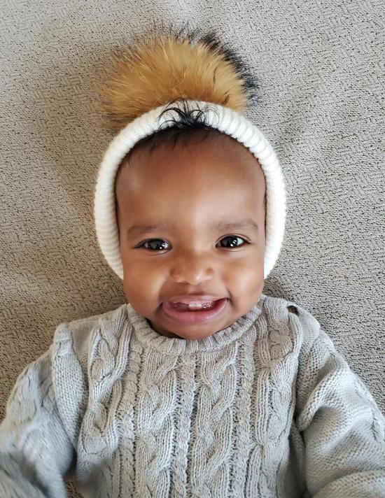 Tuque en fourrure de Pom Pom