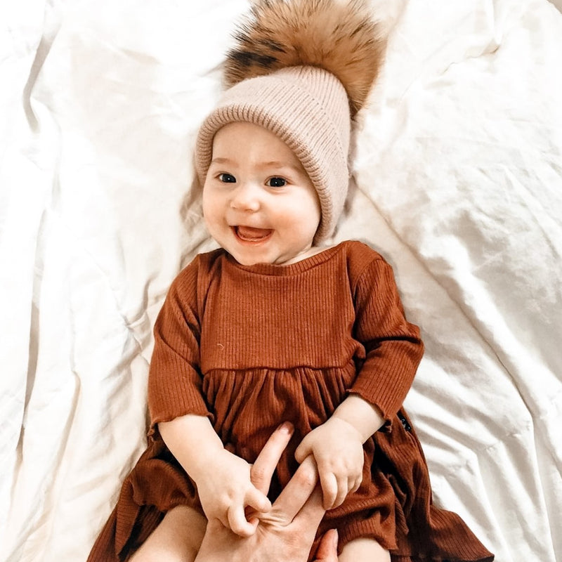 Tuque en fourrure de Pom Pom