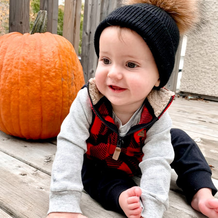 Tuque en fourrure de Pom Pom
