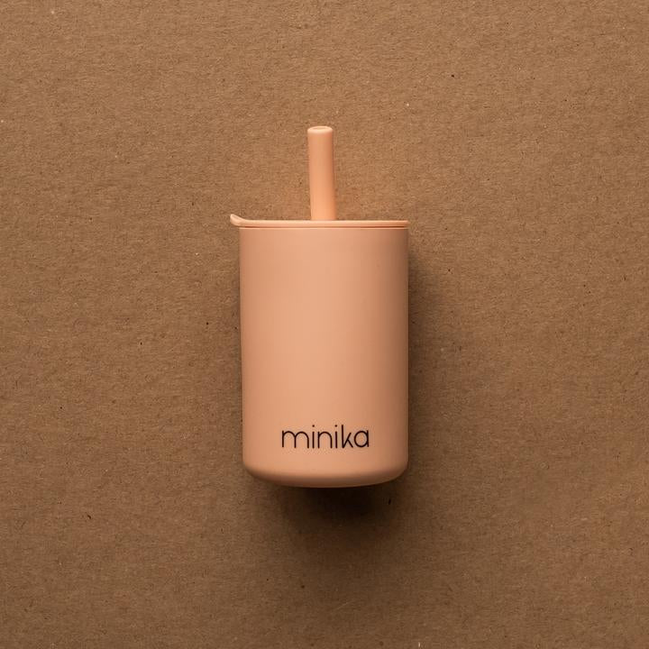 Tasse à paille avec couvercle