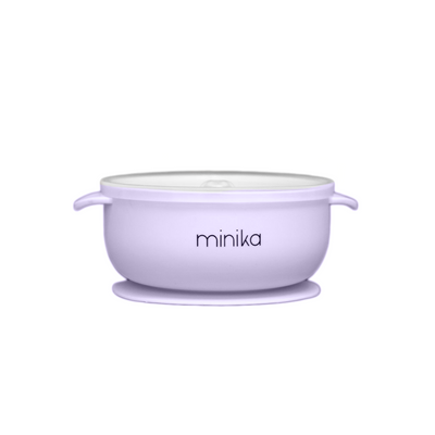 MINIKA Bol en silicone avec couvercle