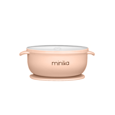 MINIKA Bol en silicone avec couvercle