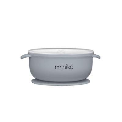 MINIKA Bol en silicone avec couvercle