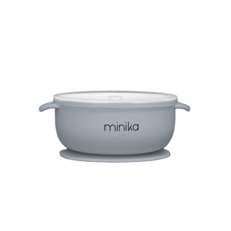 MINIKA Bol en silicone avec couvercle