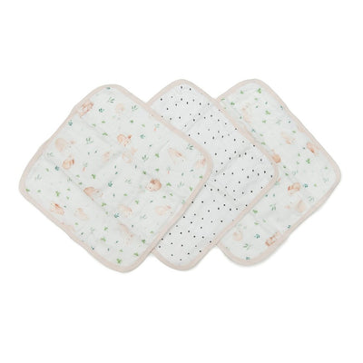 Set de gants de toilette 3 pièces