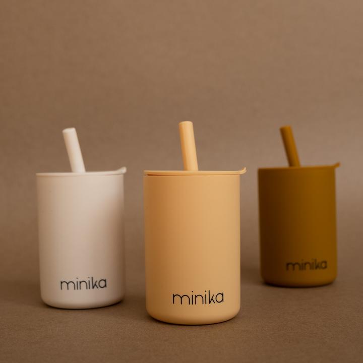 Tasse à paille avec couvercle