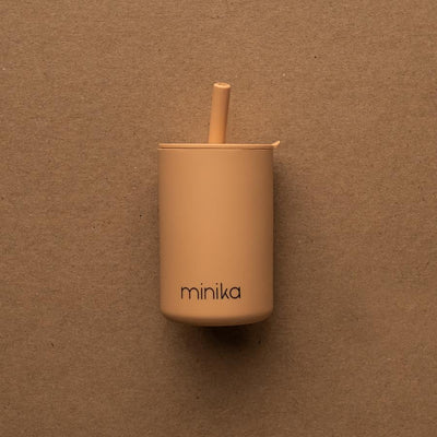 Tasse à paille avec couvercle
