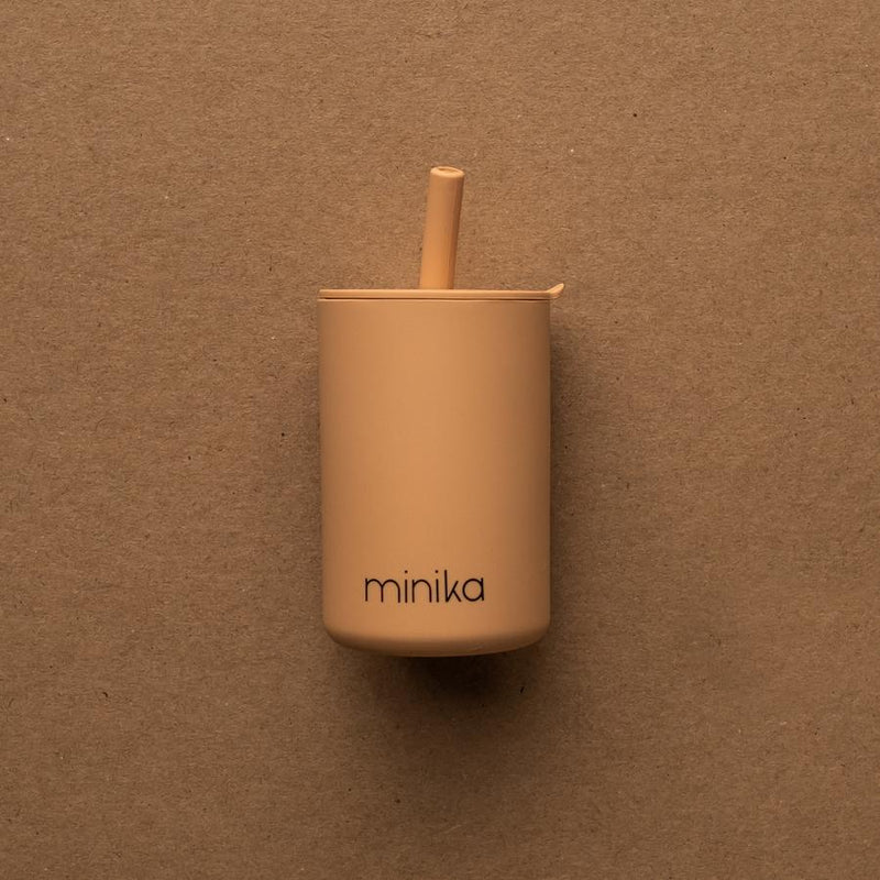 Tasse à paille avec couvercle