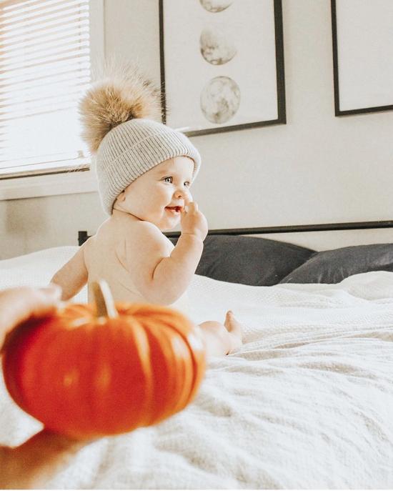 Tuque en fourrure de Pom Pom