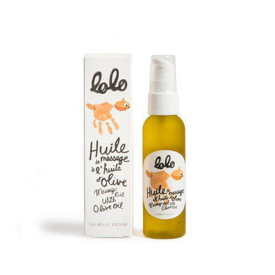 Huile de massage LOLO ET MOI à l'huile d'olive