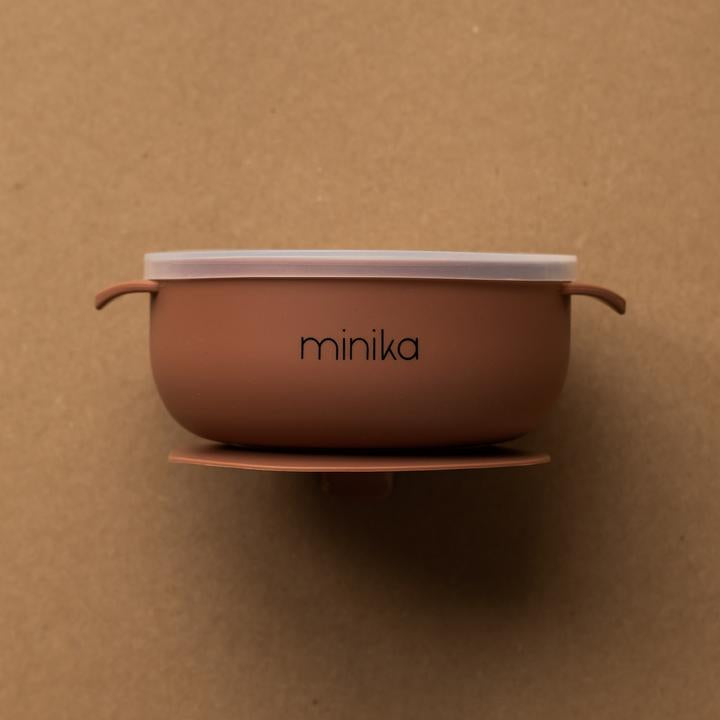 MINIKA Bol en silicone avec couvercle