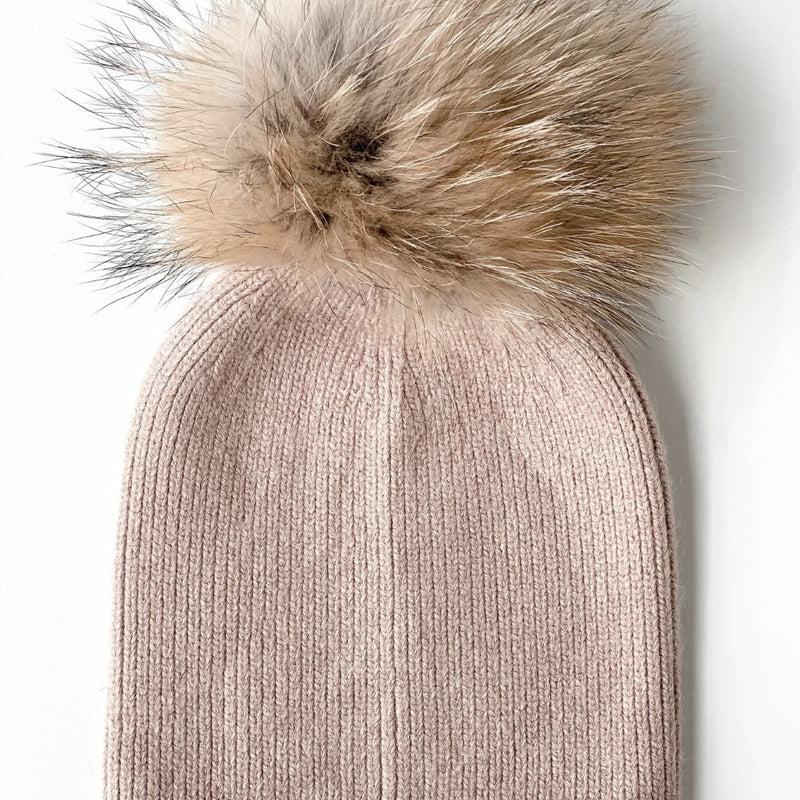 Tuque en fourrure de Pom Pom