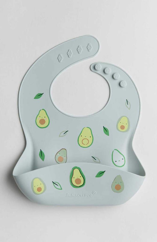 Bavoir en silicone imprimé LOULOU LOLLIPOP