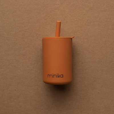 Tasse à paille avec couvercle