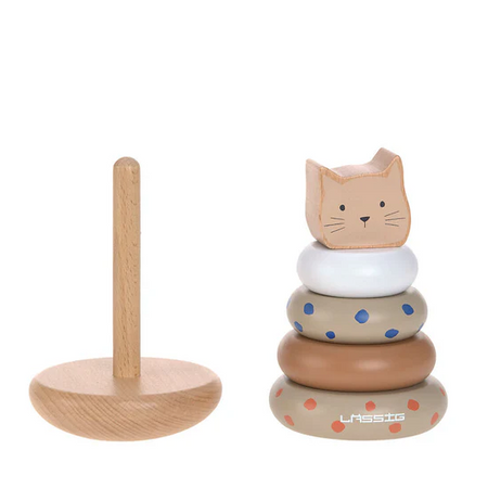 LÄSSIG | Stacking Ring Tower Wood