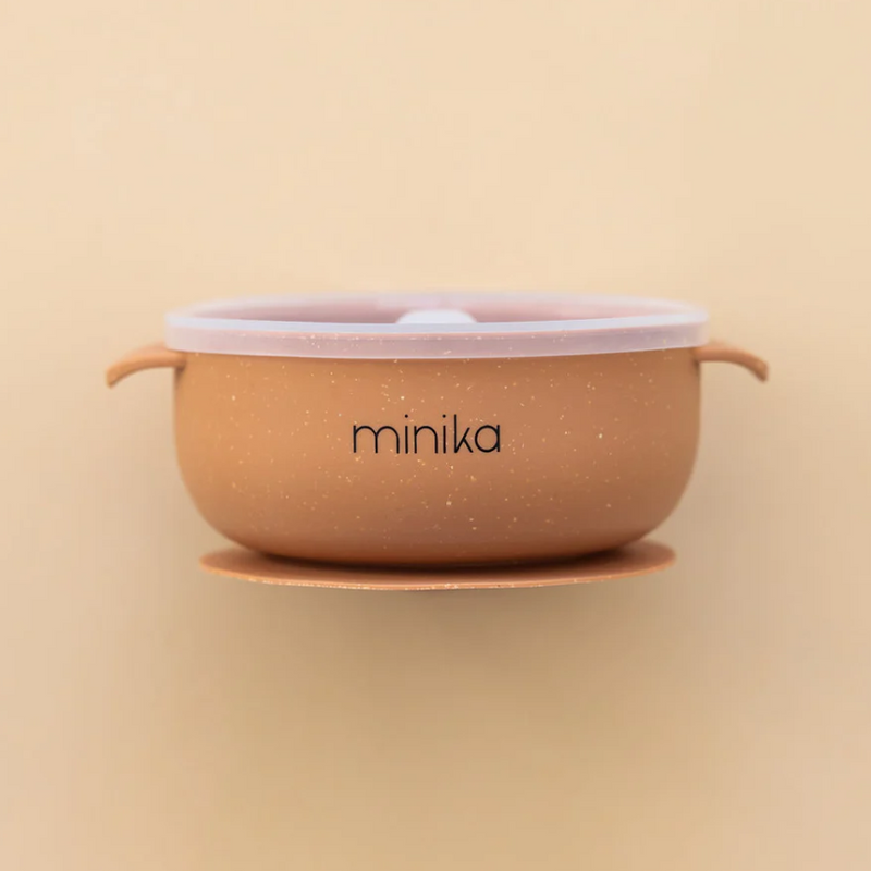Minika | Bol en silicone avec couvercle