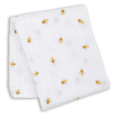 Lulujo - Couverture d'emmaillotage en mousseline de coton LG