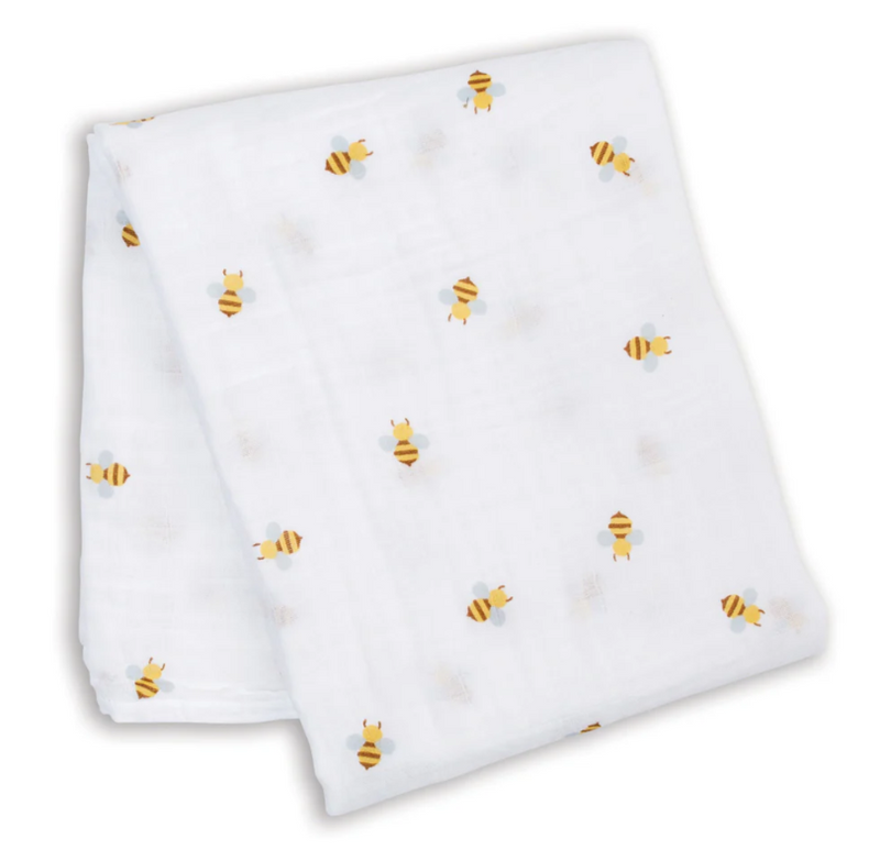 Lulujo - Couverture d'emmaillotage en mousseline de coton LG