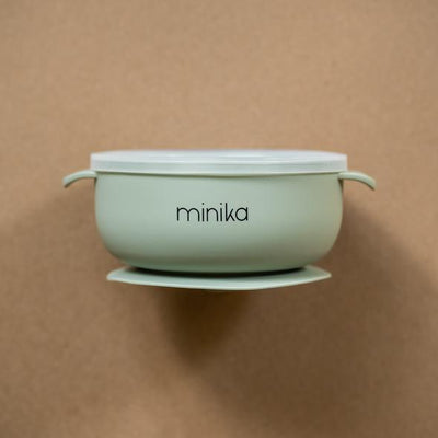 MINIKA Bol en silicone avec couvercle