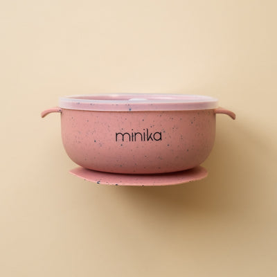 Minika | Bol en silicone avec couvercle