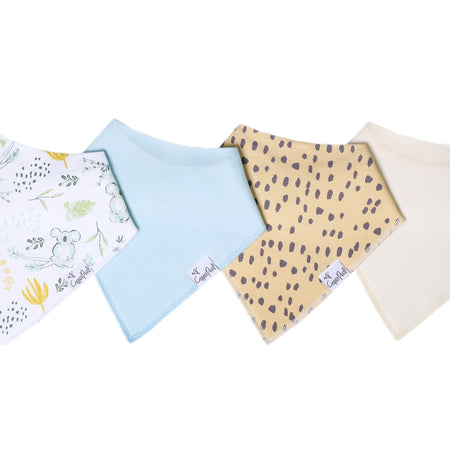 Copper Pearl | Bandana Bibs - Set of 4 | 0-36M - Plumme Box