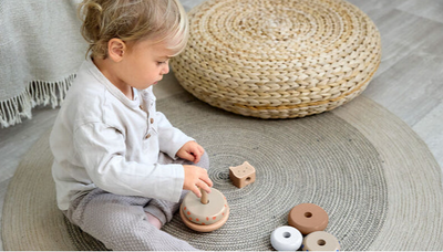 LÄSSIG | Stacking Ring Tower Wood