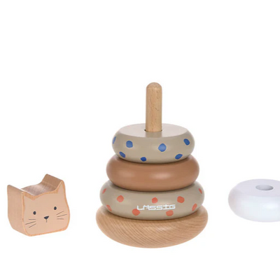 LÄSSIG | Stacking Ring Tower Wood