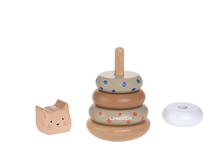 LÄSSIG | Stacking Ring Tower Wood