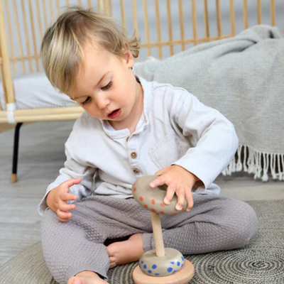 LÄSSIG | Stacking Ring Tower Wood