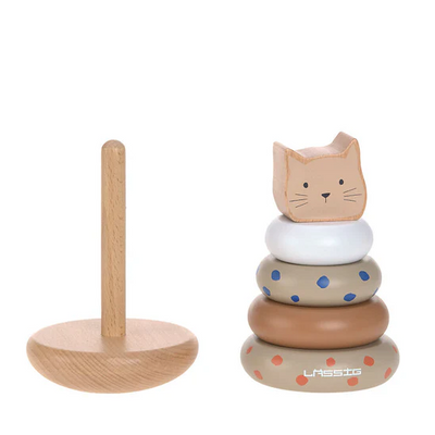 LÄSSIG | Stacking Ring Tower Wood