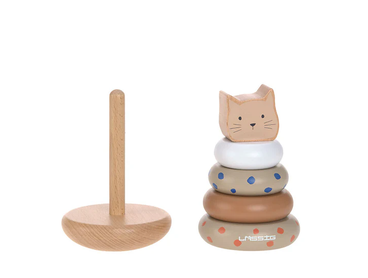 LÄSSIG | Stacking Ring Tower Wood