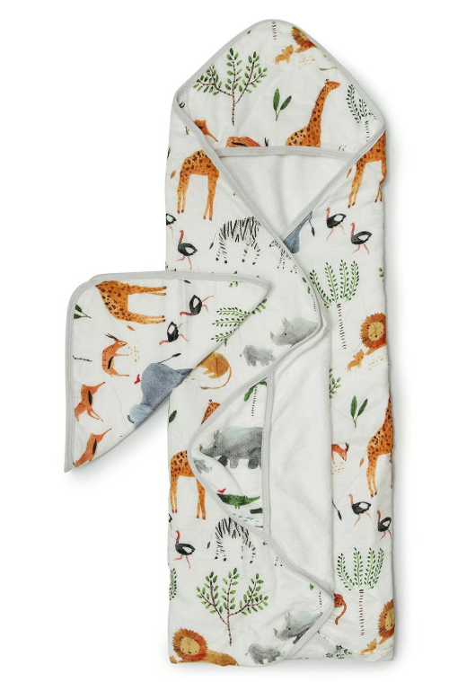 Loulou Lollipop | Muslin Hooded Towel Set - Plumme Box