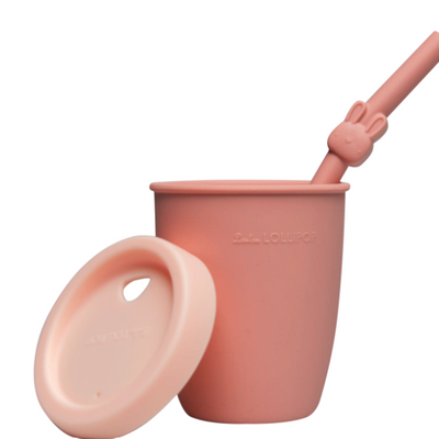 LouLou Lollipop | Kids Silicone Cup with Straw - Born To Be Wild