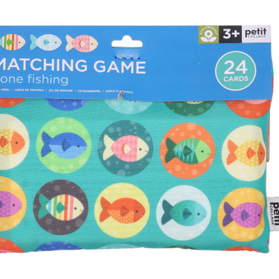 Petit Collage | Gone Fishing Matching Game on-the-go