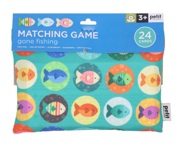 Petit Collage | Gone Fishing Matching Game on-the-go