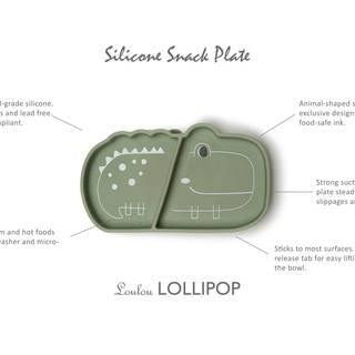 LOULOU LOLLIPOP Silicone Suction Snack Plate